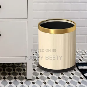 *12l Cylindrical Exquisite Plastic Trash Can/ Dustbin*