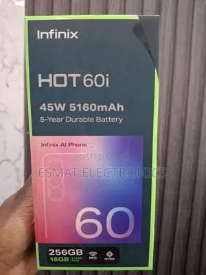New Infinix Hot 60i 256 GB Black