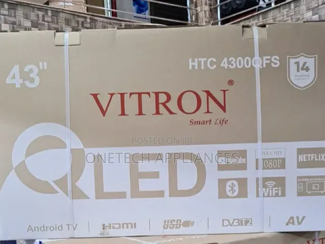 Vitron 43 Inches Qled Android Tv With Bluetooth