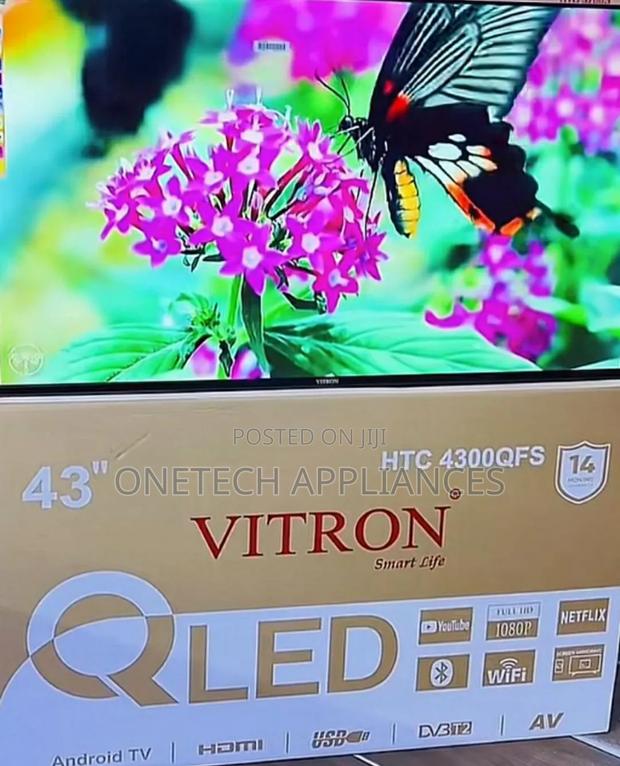 Vitron 43 Inch Qled Smart Tv 4300qfs Full Hd 1080p Youtube Bt
