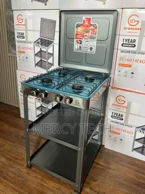 Eurochef Full Gas Standing Cooker With Shelves