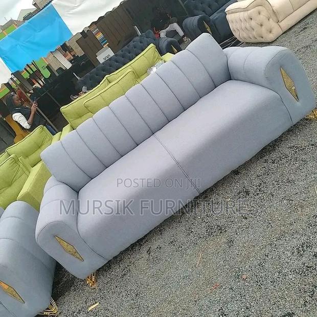 Cream Woolen Excquisite 3-Seater
