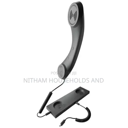 Porodo Classic Retro Phone Handset With Type-C Connector – Black