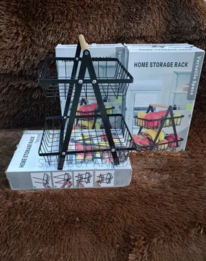 Modern 2 Layer Fruit Storage Basket Stand