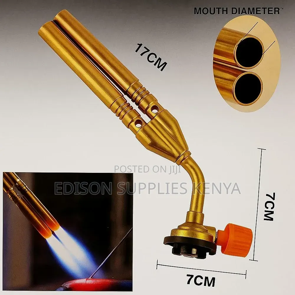 Twin Flame Gun, Brazing Gun, Gas Blow Torch Welding Torch Twin Cyclone
