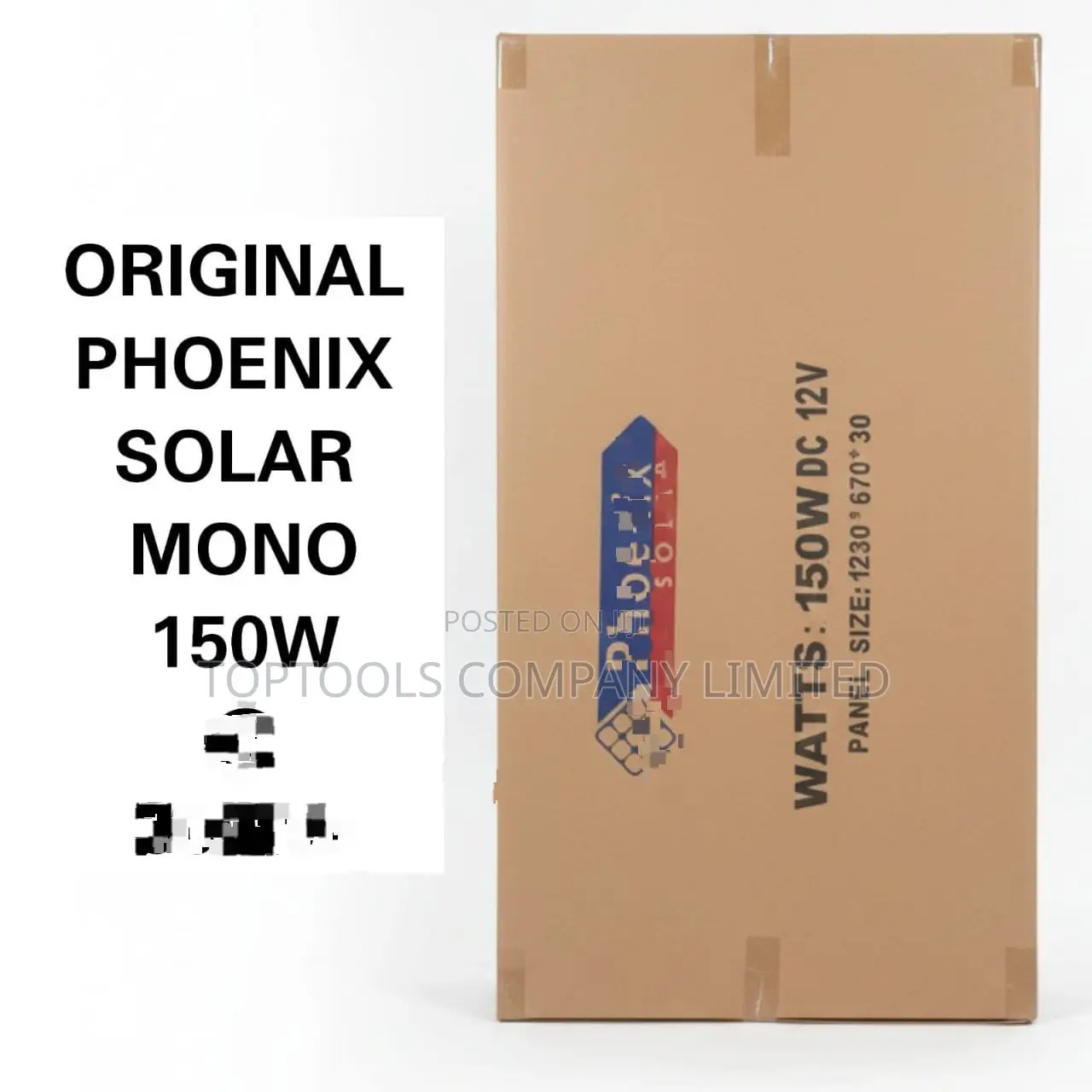 Phoenix Monocrystalline Solar Panel 150watts