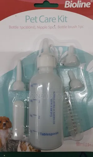 Bioline Pet Nursing Care Kit With 60ml Bottle for Puppies and Kittens.