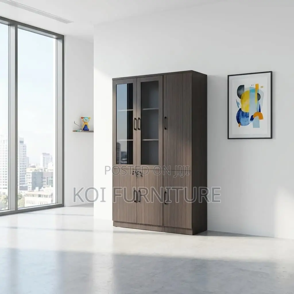 Cabinet : Modern Grey Laminate Executive Wooden Office Storage Cabinet
