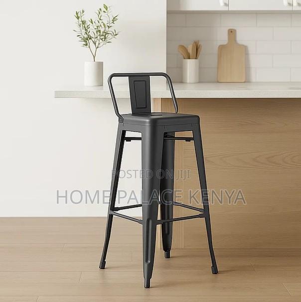 Counter Stool: Heavy Duty Iron Bar Stool With Steady Design