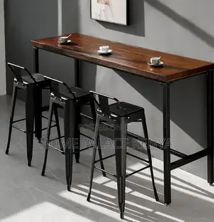 Counter Stool: Heavy Duty Iron Bar Stool With Steady Design