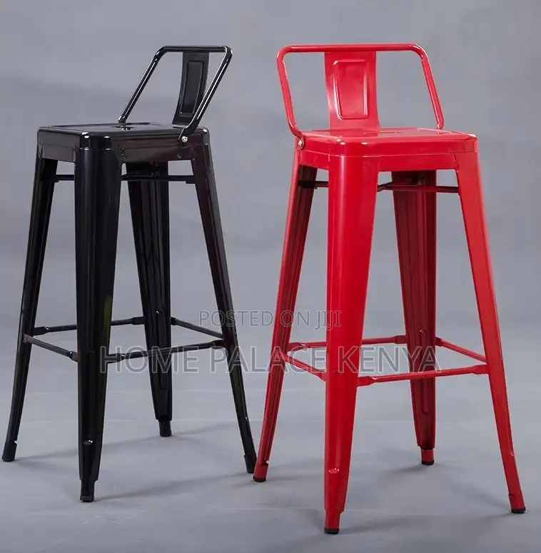 Counter Stool: Heavy Duty Iron Bar Stool With Steady Design