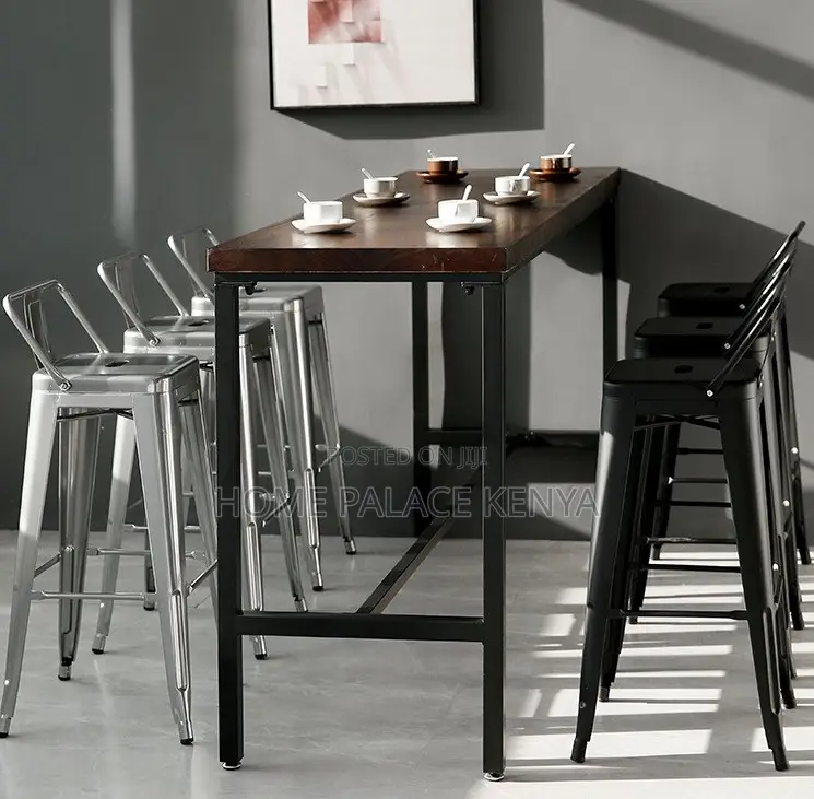 Counter Stool: Heavy Duty Iron Bar Stool With Steady Design