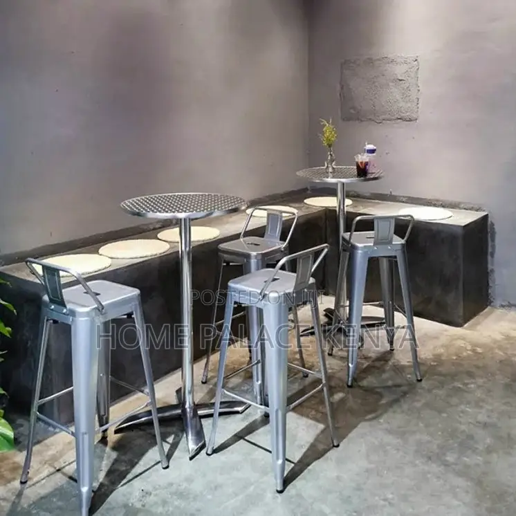 Counter Stool: Heavy Duty Iron Bar Stool With Steady Design