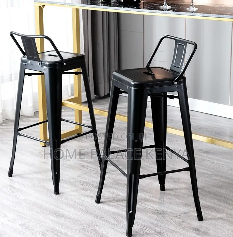 Counter Stool: Heavy Duty Iron Bar Stool With Steady Design