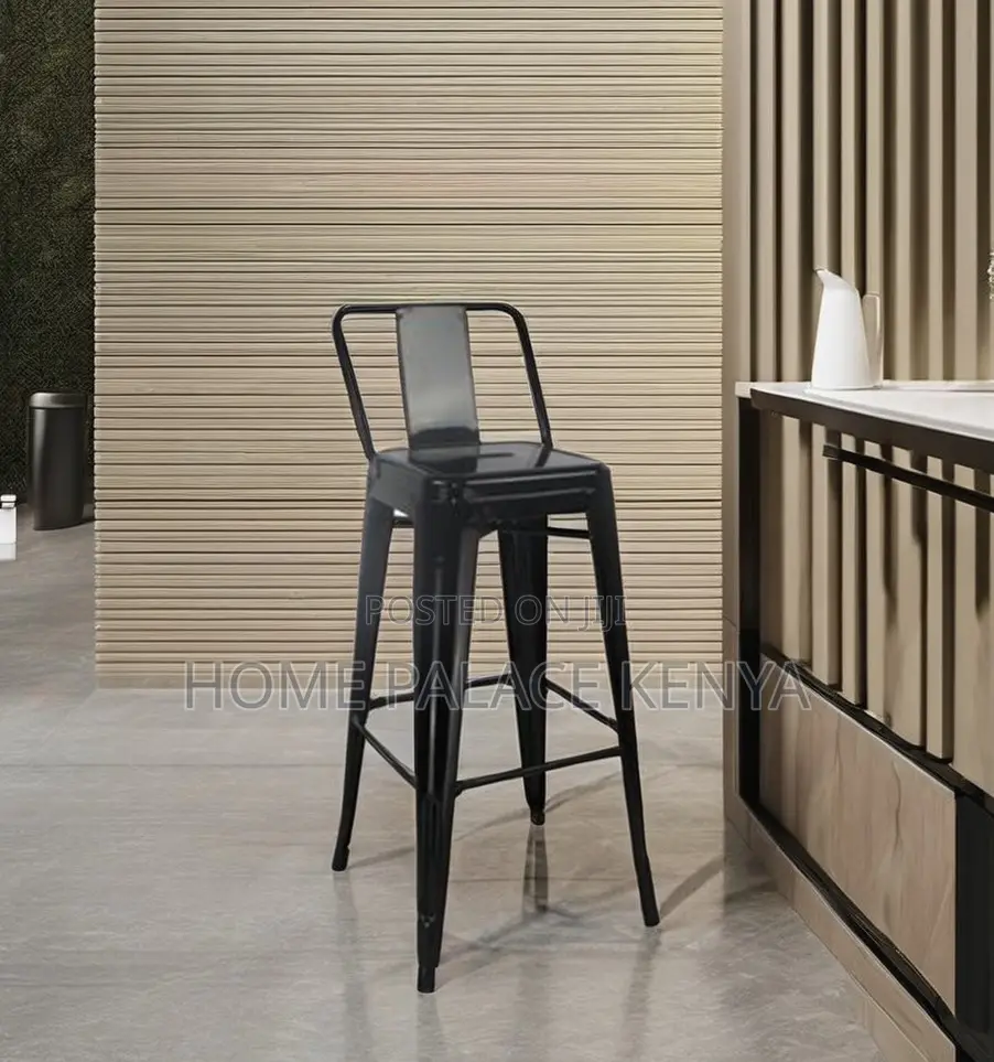 Counter Stool: Heavy Duty Iron Bar Stool With Steady Design