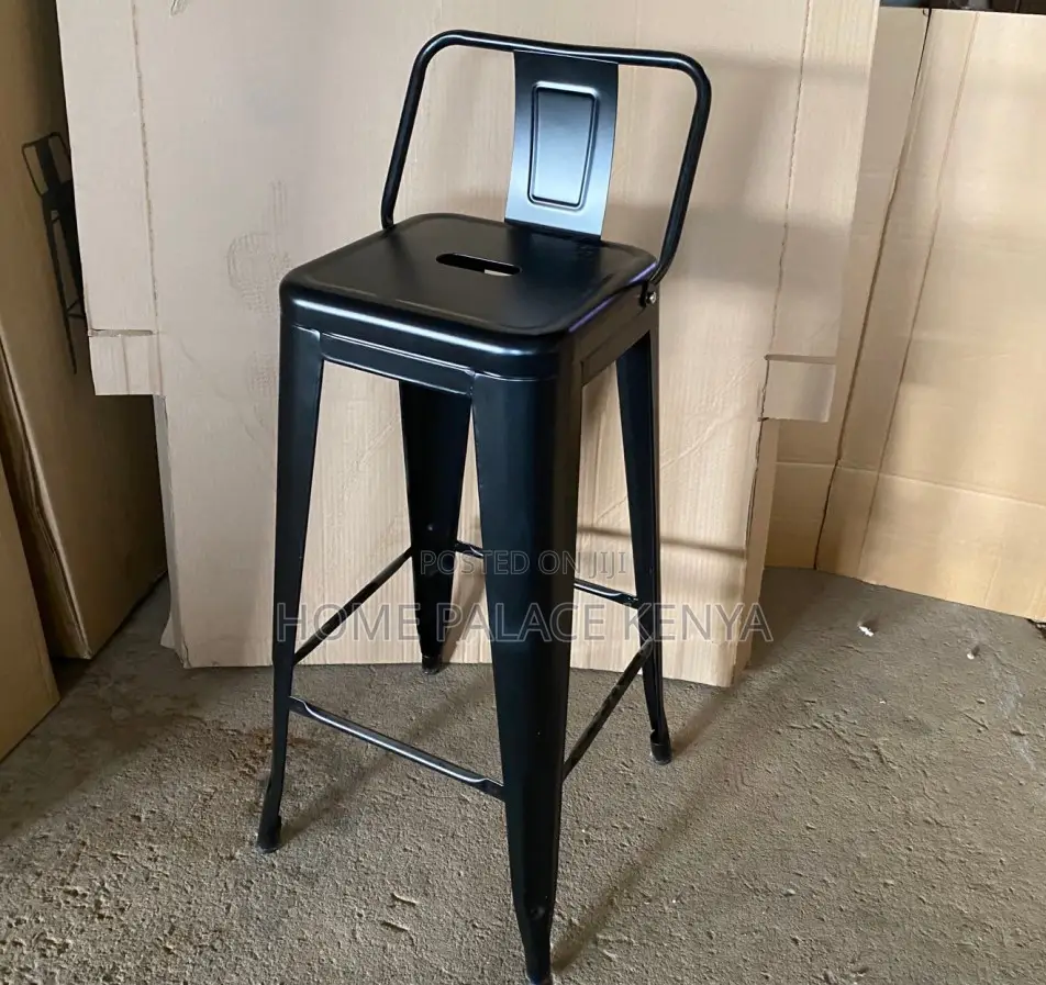 Counter Stool: Heavy Duty Iron Bar Stool With Steady Design
