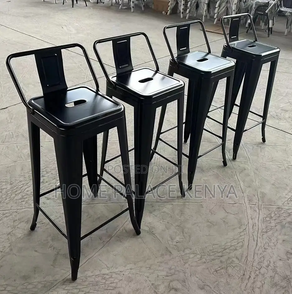 Counter Stool: Heavy Duty Iron Bar Stool With Steady Design