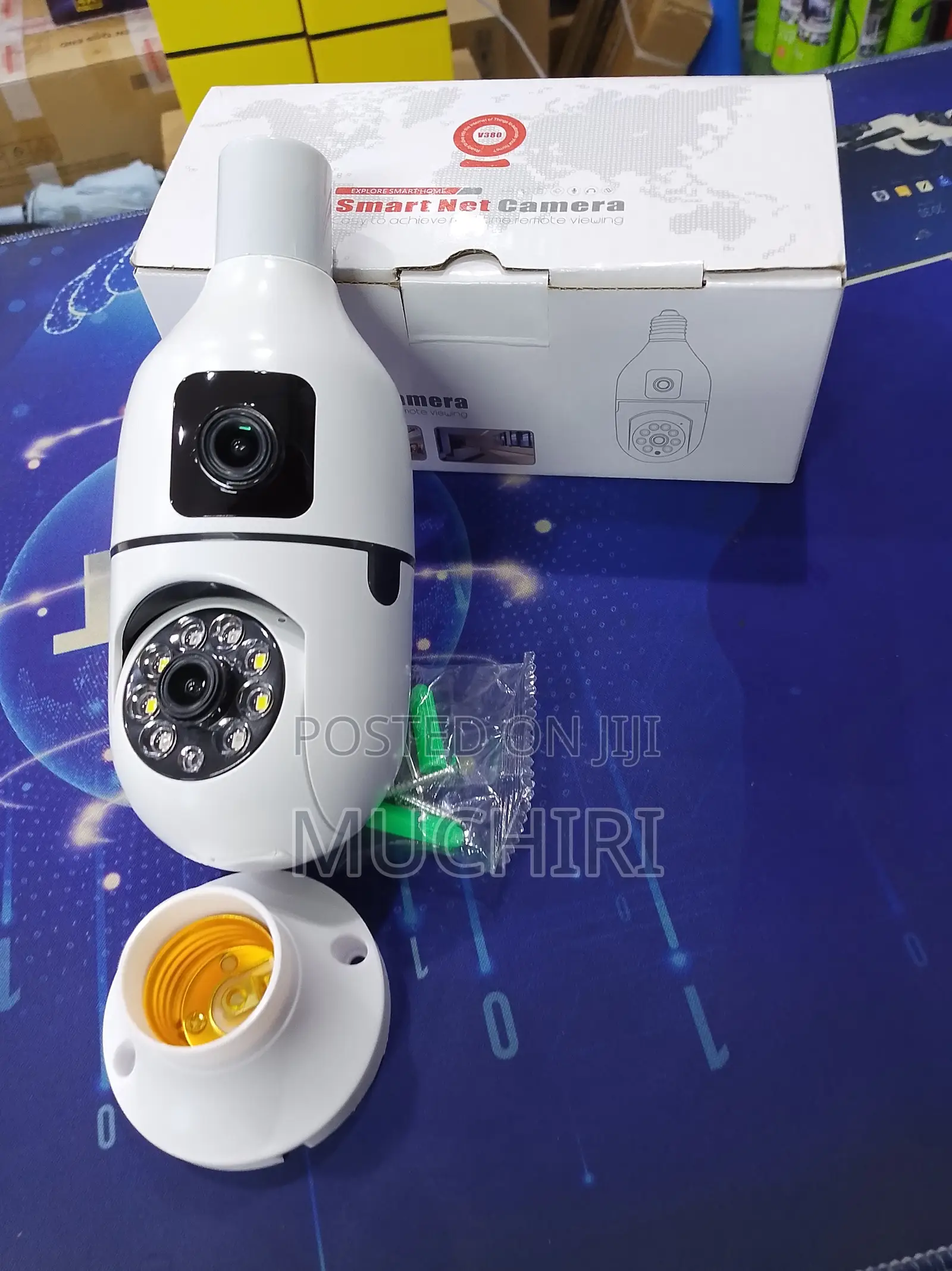 Indoor Outdoor V380 PTZ Bulb Camera