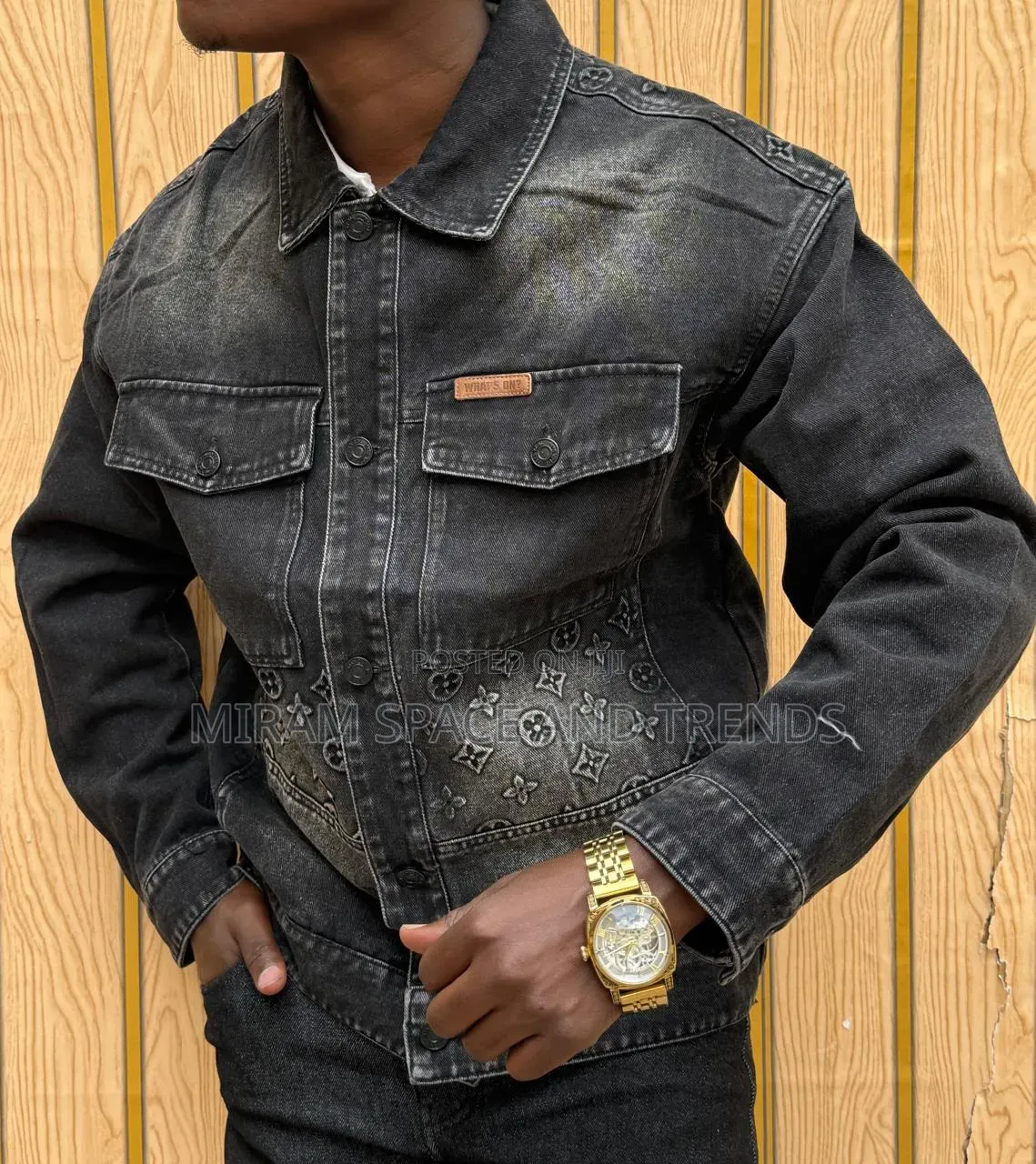 Men's Black Denim Jacket