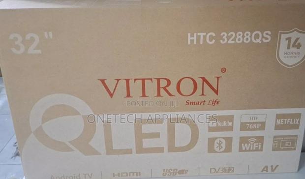 Vitron 32 Inch Qled Smart Tv Hd (720p) – Android Tv, Bluetooth, Wi-Fi