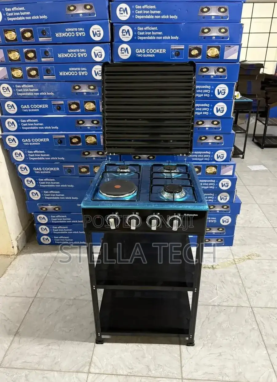 Electromate 3+1 Standing Cooker With Shelves