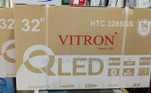 Vitron 32 Inch Qled Smart Tv Hd (720p) – Android Tv, Bluetooth, Wi-Fi