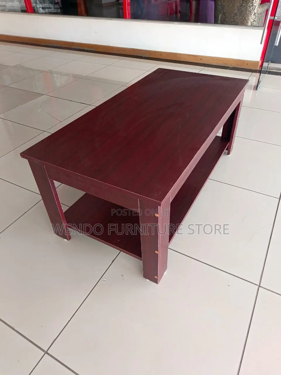 Coffee Tables; Mahogany Rectangle Living Room Coffee Table