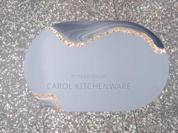 Super Absorbent Oval Rubber Mat / Anti-Slip Bathroom Mat