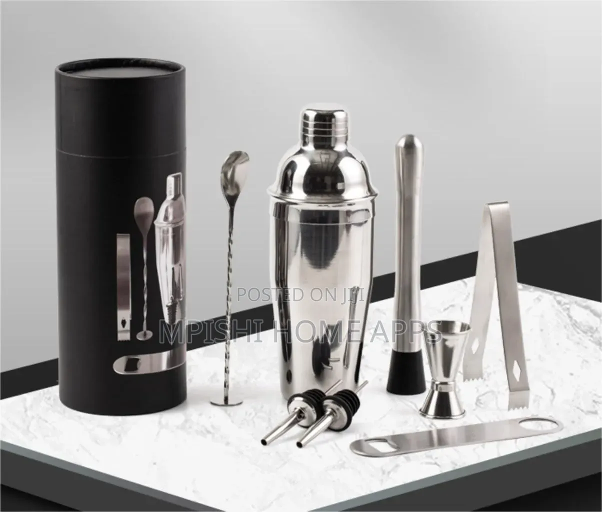 8pcs Stainless Steel Cocktail Shaker Set