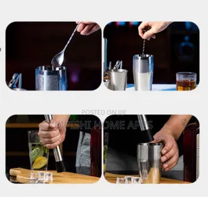 8pcs Stainless Steel Cocktail Shaker Set