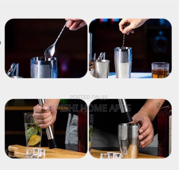 8pcs Stainless Steel Cocktail Shaker Set - thumbnail 4