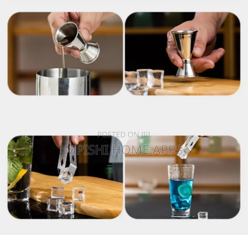 8pcs Stainless Steel Cocktail Shaker Set