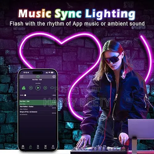 *5m RGB Led Neon Rope Light With Remote Contro