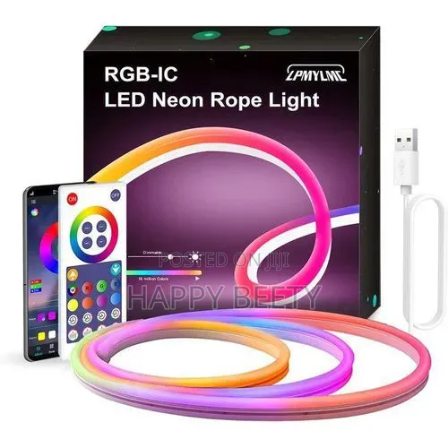 *5m RGB Led Neon Rope Light With Remote Contro