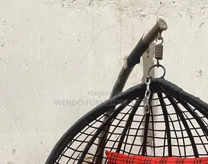 Home Chairs; Rattan Hammock Seat With Round Tuffed Backrest