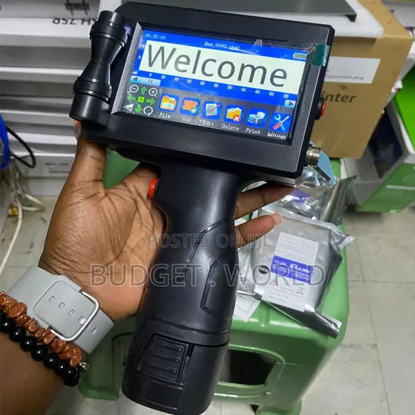 12.7mm Advanced Portable Inkjet Coding Printer With 4.3-Inch Smart Tou