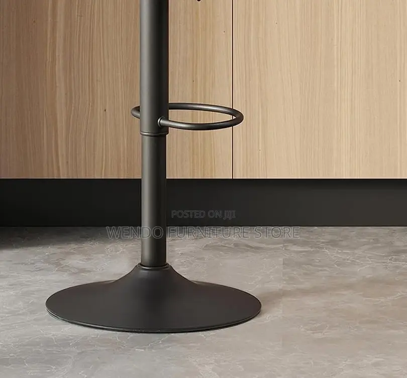 Barstools; Leather Reclining Height Swivel Kitchen Barstools