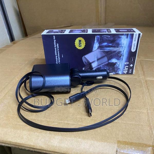 C1 Autopower 4-in-1 Smart Car Charger for High-Speed Mobile Charging