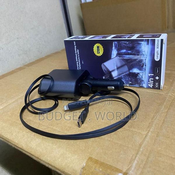 C1 Quickvolt 4-in-1 Fast Car Charging Hub for Travel Use