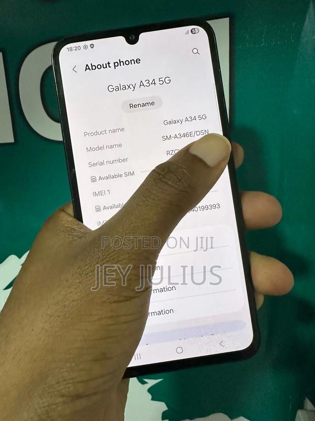 Samsung Galaxy A34 5G 128 GB Black - thumbnail 2