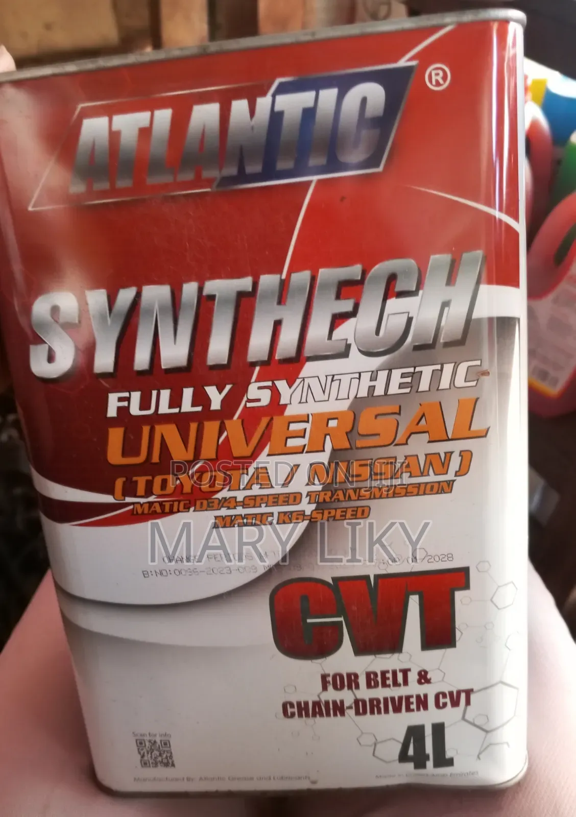 Fully Synthetic CVT 4 L