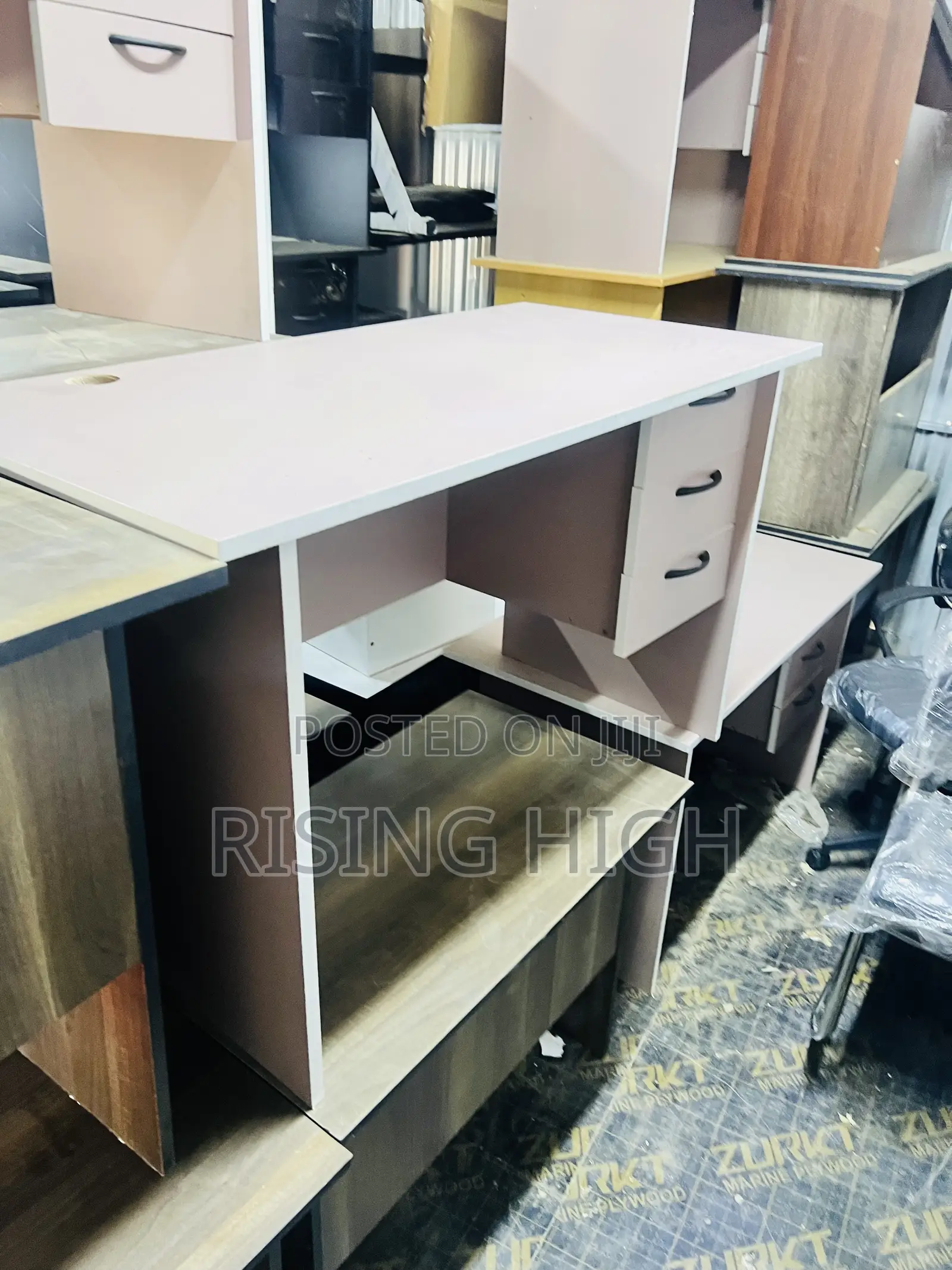 Baby Pink Office Desk