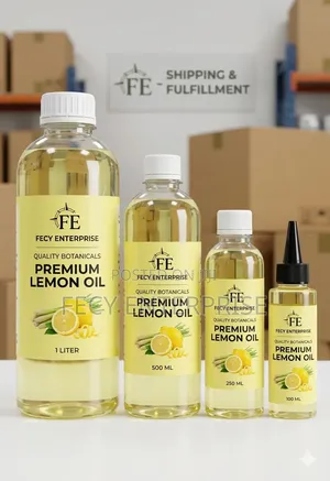 Lemon Oil – (100%) Natural Cold-pressed) Pure Organic Carrier Oil
