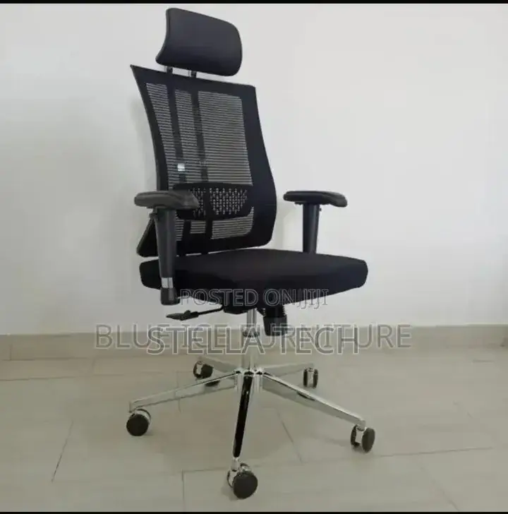 High Black Mesh Office Chair Orthopedic