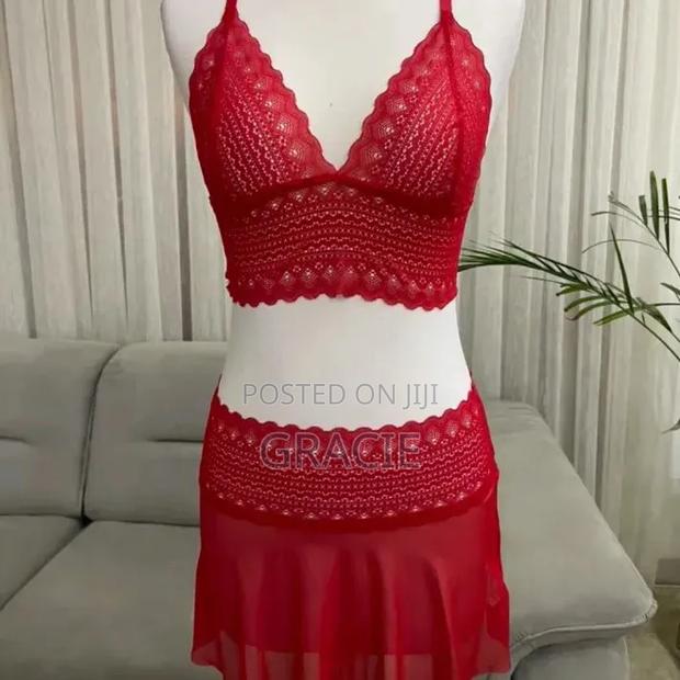 Red Two Piece Night Wear