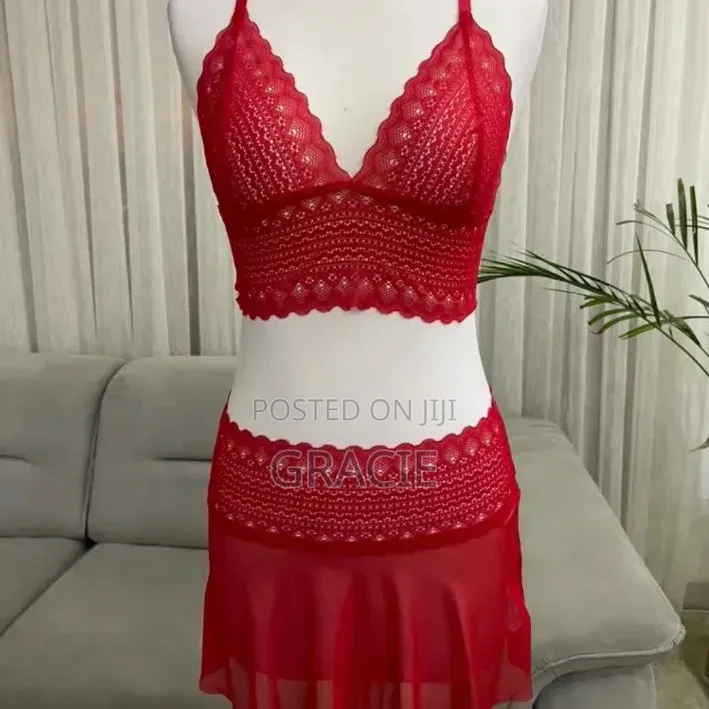 Red Two Piece Night Wear
