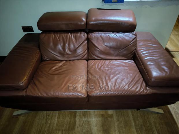 Modern Leather Sofaset (3-Seater, Loveseat, Single) Tiltable Headrest - thumbnail 2