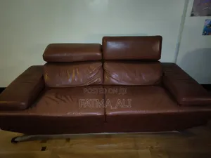 Modern Leather Sofaset (3-Seater, Loveseat, Single) Tiltable Headrest
