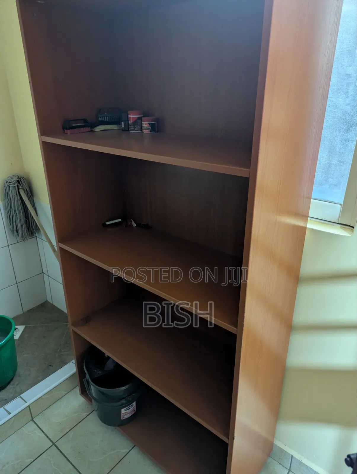 Bookshelf, Study Table and Drawers All in One