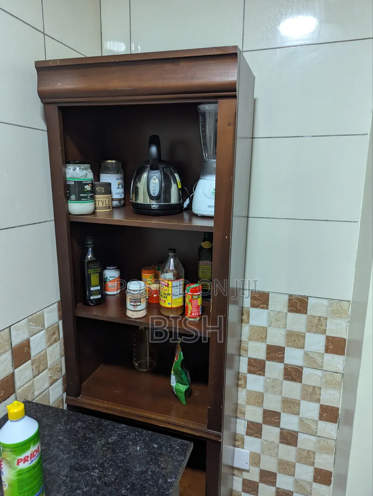 Bookshelf, Study Table and Drawers All in One